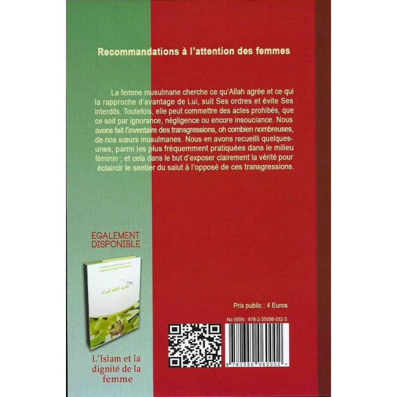 Recommandation à l'Attention des Femmes - Edition Assia
