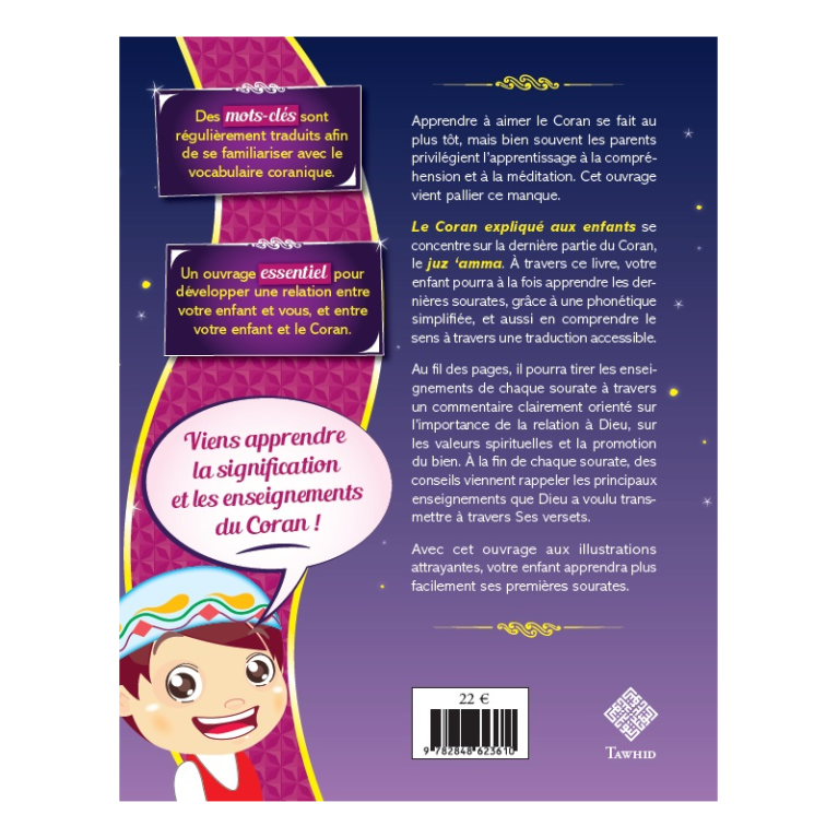 Le Coran Expliqué aux Enfants - Juz Amma - Poster + CD Rom Interactif Inclus - Edition Tawhid