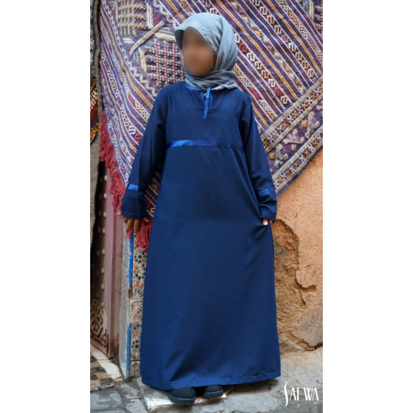 Abaya enfant bleue Safwa Abaya enfant bleue Safwa
