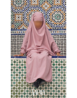 jilbab rose pale