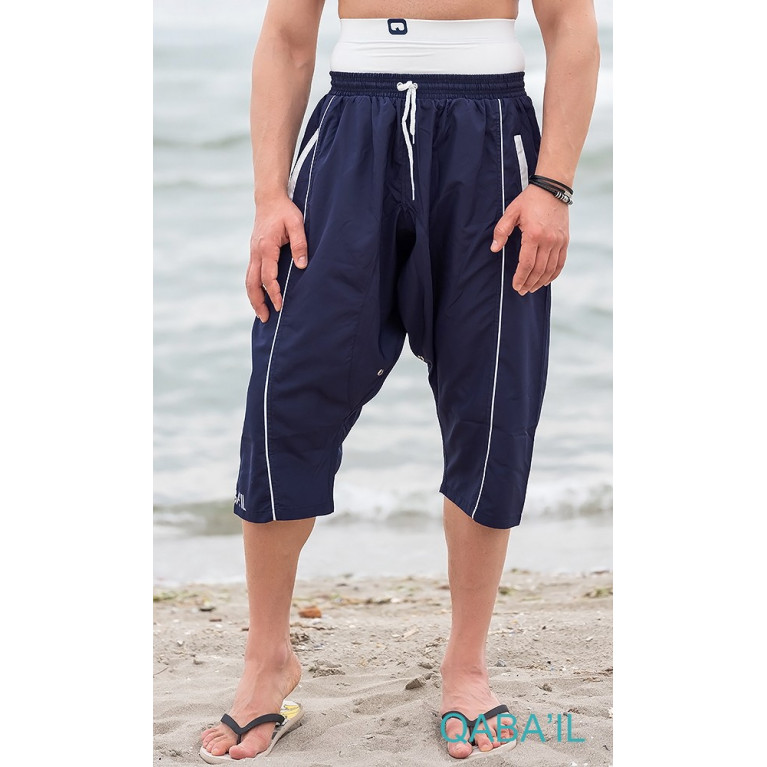 Sarouel de Bain Lycra - Bleu Nuit - Qaba'il - 3049 Sarouel de Bain Lycra - Bleu Nuit - Qaba'il - 3049