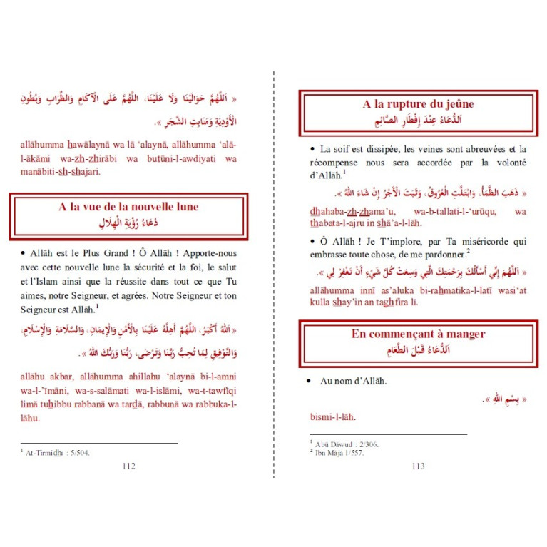 Citadelle Du Musulman - Marron - Francais Arabe Phonétique - Edition Orientica