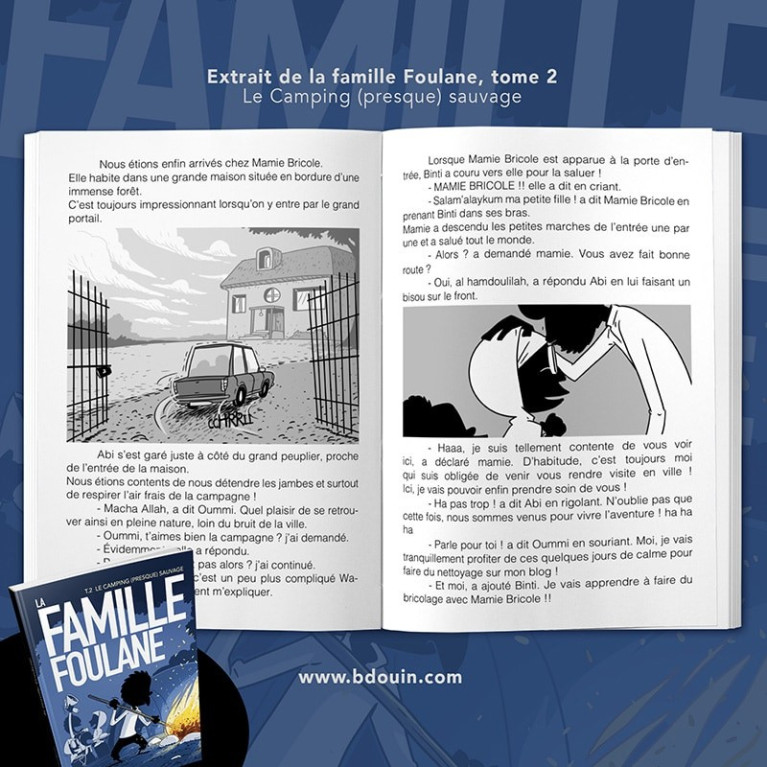 BD - Famille Foulane 2 - Camping (Presque) Sauvage T2 - Edition Du Bdouin