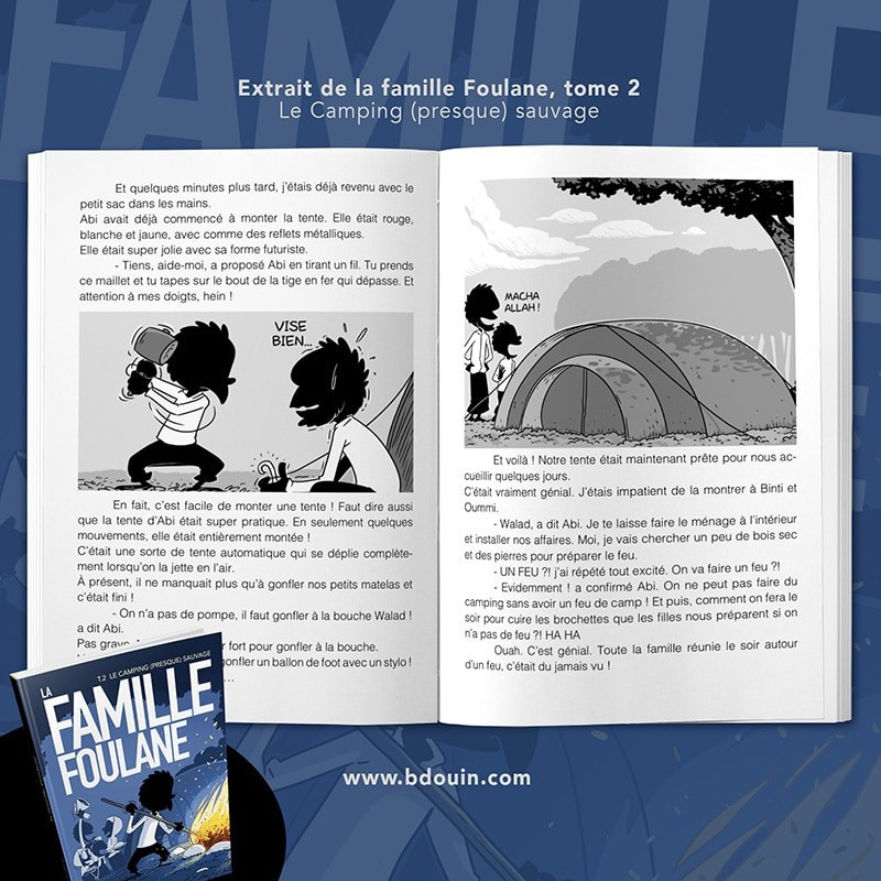 BD - Famille Foulane 2 - Camping (Presque) Sauvage T2 - Edition Du Bdouin