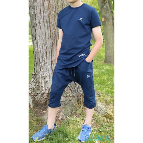 Ensemble Nautik Kid - Bleu Nuit - Sarouel + T-Shirt de 3 à 16 ans - Qaba'il