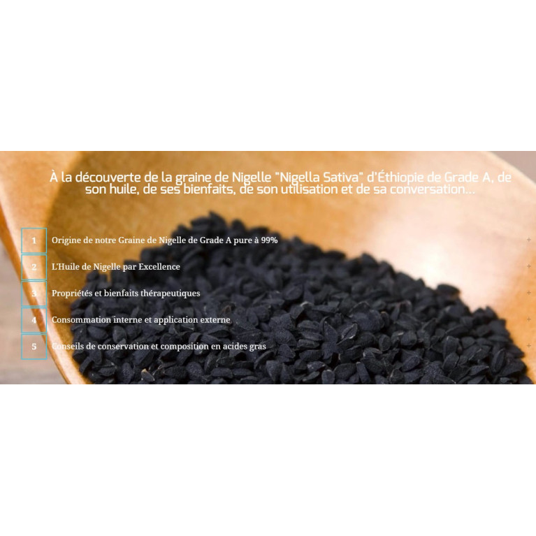 Graine de Nigelle "Habachia" - Ethiopie - Grade A pureté 99% certifiée - 100 gr - Wadi Shibam
