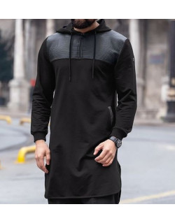 Qamis Jild court Qaba'il Noir