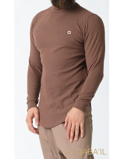 Pull Col Montant Qaba'il : Taupe