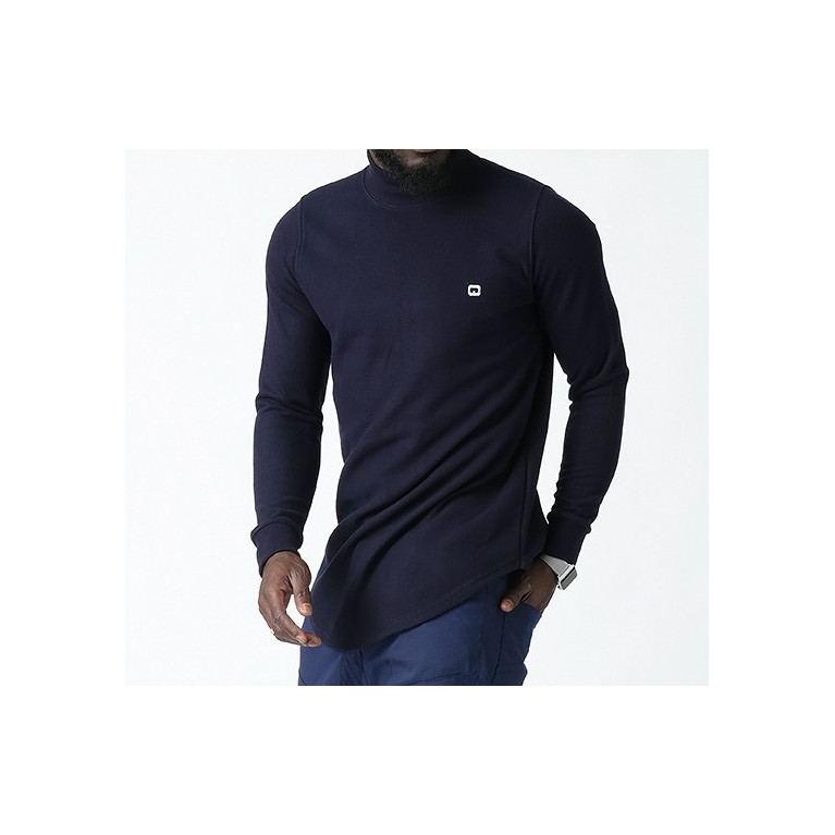 Pull Col Montant Qaba'il : Bleu Nuit