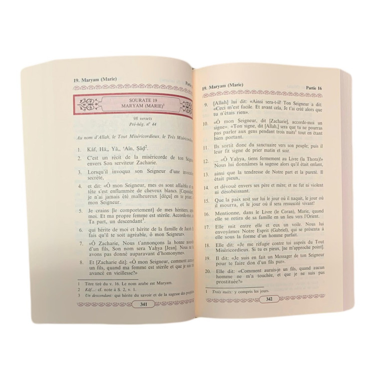 Le Saint Coran - Uniquement en Français - Daim en Couleur - Format Moyen - 14 x 20 cm - Edition Ennour - 3388