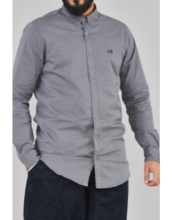 Chemise GRIS Oversize - SLEEV 100% Coton - Na3im