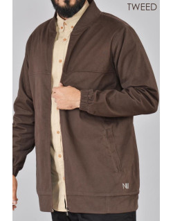 Veste MARRON Oversize - TWEED 100% Coton - Na3im