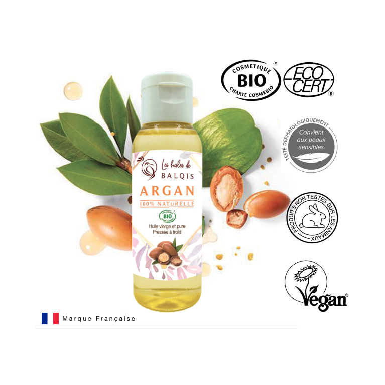 Huile d'Argan BIO - 50 ml - Les Huiles Balqis