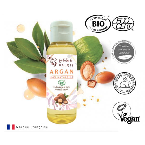 Huile d'Argan BIO - 50 ml - Les Huiles Balqis