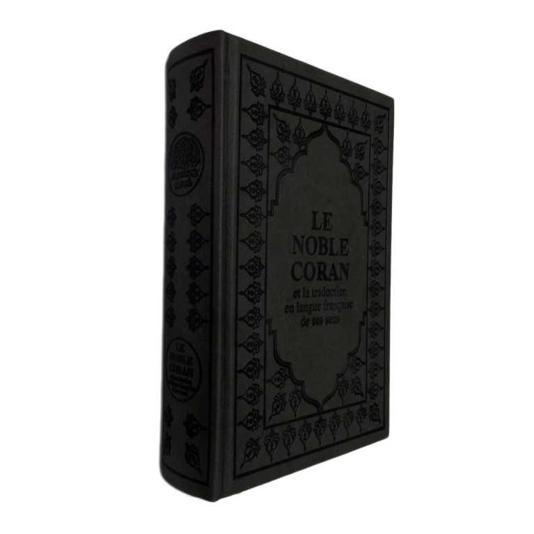 Le Saint Coran - Arabe et Français - Couverture Noir - Haute Gamme 15 x 22 cm - Simili-Daim