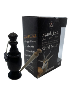 Khol Noir en poudre d'Antimoine - Sans Plomb 100% Naturel - Khol Gazelle 