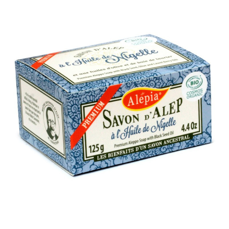 Savon d'Alep - Premium BIO à l'Huile de Nigelle - 125 gr - Alepia