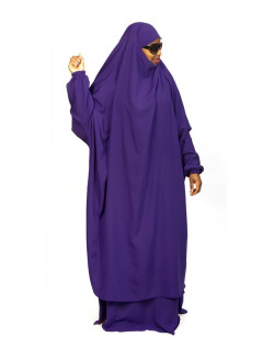 Jilbab 2P Jupe -  Violet 108 - Wool Peach - Jilbeb El Bassira