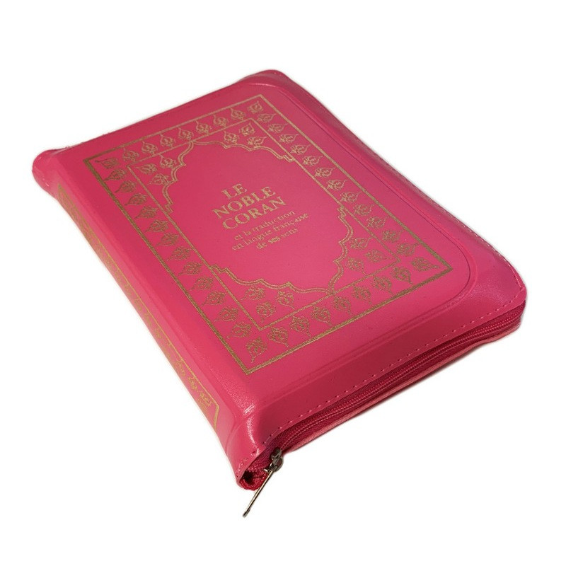 Le Noble Coran Rose Zipper Francais Arabe Format Poche 13 X 19 Cm Le Noble Coran Rose Zipper Francais Arabe Format Poche 13 X 19 Cm