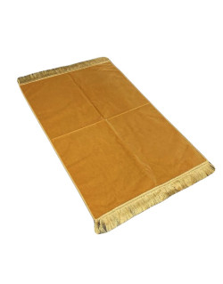 Tapis de Prière de Luxe - Couleur Beige Unis - Adulte - 73 x 110 cm