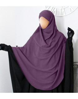 Hijab / Khimar Extra Long Hafsa  - Prune - Umm Hafsa