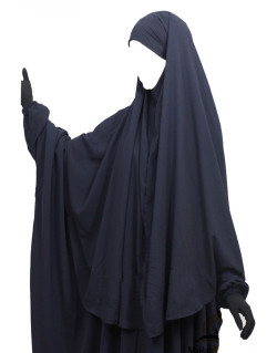 Hijab / Khimar Cape - Bleu - Umm Hafsa