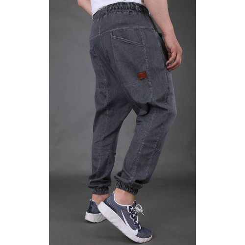 Sarouel Jean Stretch - Gris - Qaba'il : Coupe Djazairi  - Pants Léger