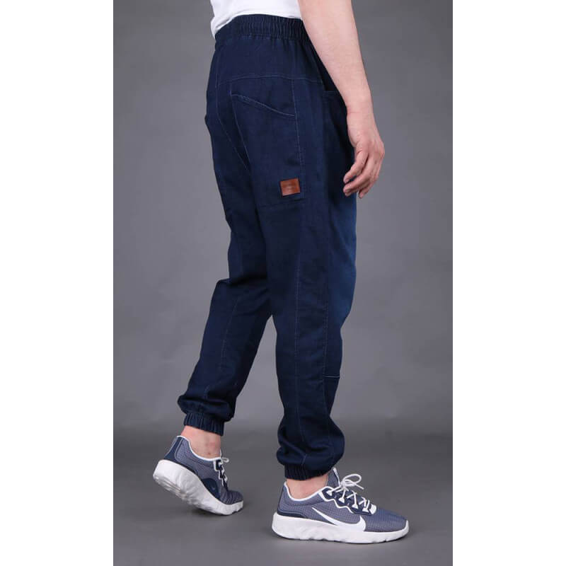 Sarouel Jean Stretch - Bleu Brut - Qaba'il : Coupe Djazairi  - Pants Léger