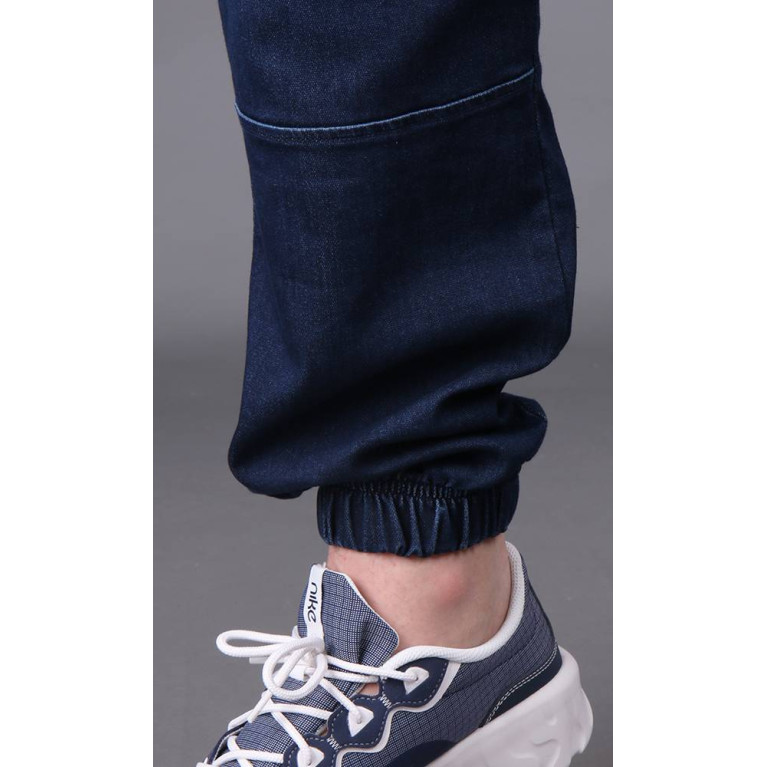 Sarouel Jean Stretch - Bleu Brut - Qaba'il : Coupe Djazairi  - Pants Léger