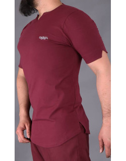 Tshirt Level Bordeaux Qaba'il : manches courtes