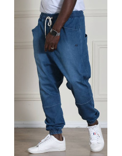 Sarouel Jean Stretch - Bleu Clair - Qaba'il : Coupe Djazairi  - Pants Léger