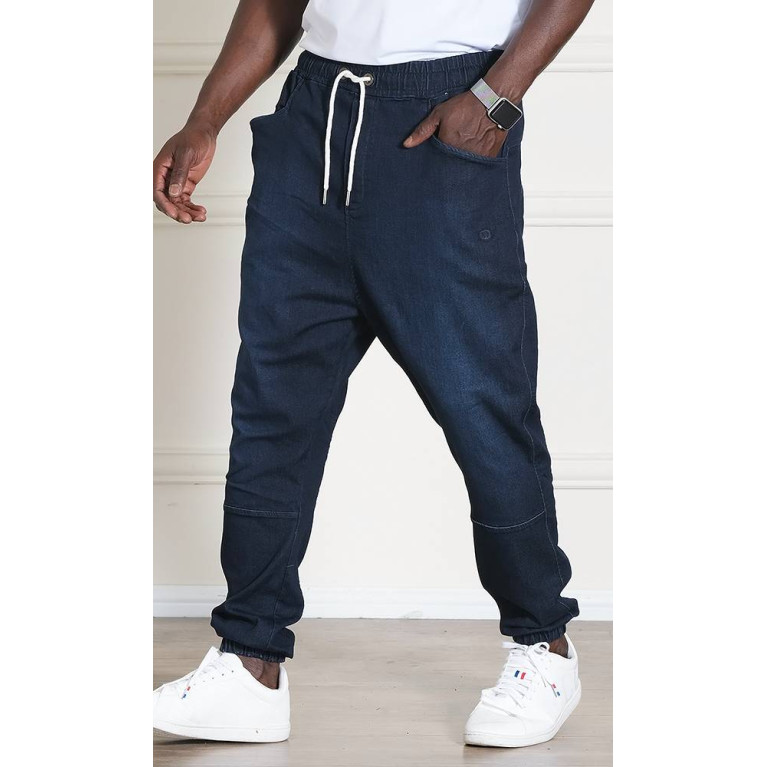 Sarouel Jean Stretch - Bleu Brut - Qaba'il : Coupe Djazairi  - Pants Léger