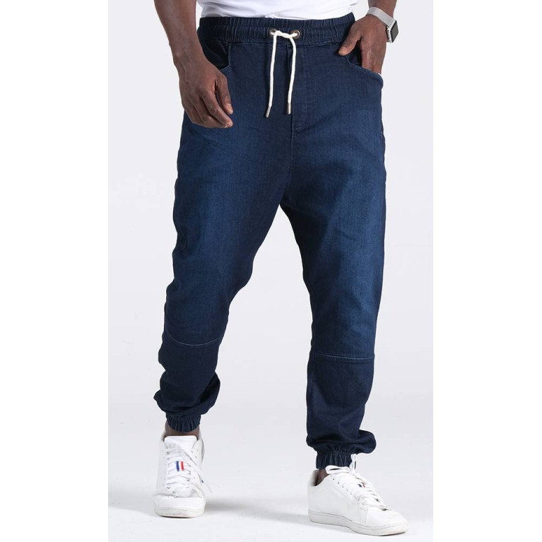 Sarouel Jean Stretch - Bleu Brut - Qaba'il : Coupe Djazairi  - Pants Léger