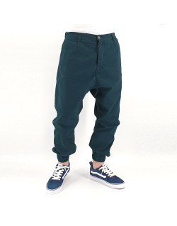 Saroual Chino Tissu Léger - Pantalon Ville Strech  Vert Pétrol - Usual Fit - DC Jeans