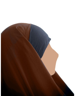 Hijab / Khimar Maryam Bandeau Lycra - Cannelle - Umm Hafsa
