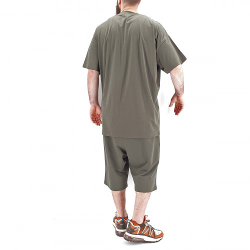 Ensemble Hem Kaki : Tshirt Oversize + Saroual - Manche Courte - DC Jeans Ensemble Hem Kaki : Tshirt Oversize + Saroual - Manche Courte - DC Jeans