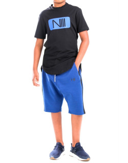 Ensemble Kids Harvard - Noir et Indigo - T-Shirt Oversize - Saroual Djazairi - Na3im