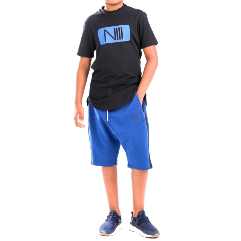 Ensemble Kids Harvard - Noir et Indigo - T-Shirt Oversize - Saroual Djazairi - Na3im Ensemble Kids Harvard - Noir et Indigo - T-Shirt Oversize - Saroual Djazairi - Na3im