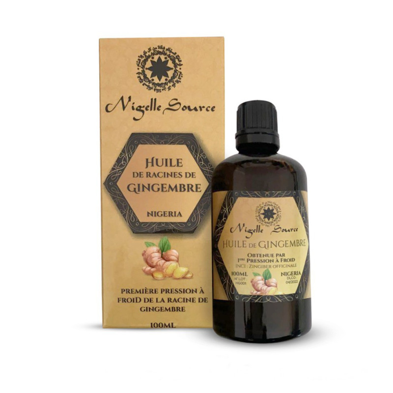 Huile de Racine de Gingembre  - 100 ml - Nigelle Source