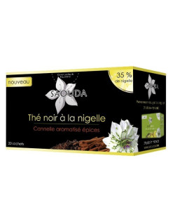 Boîte de thé noir à la nigelle