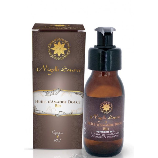 Huile d'Amande Douce BIO - 60 ml - Nigelle Source