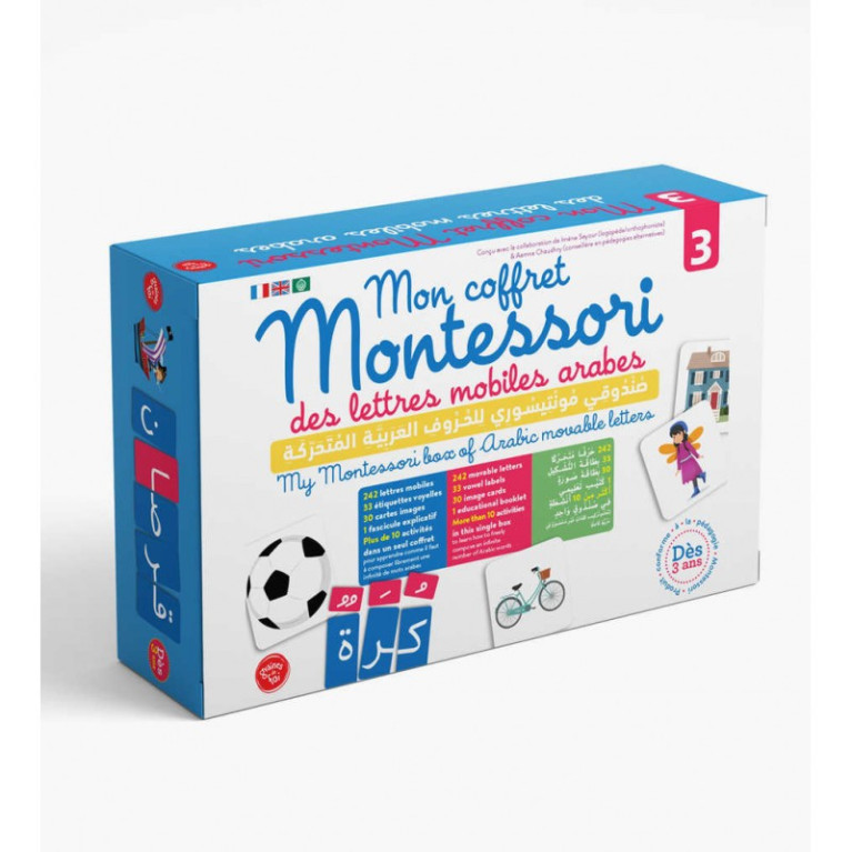 Mon coffret montessori des Lettres Mobiles Arabes 3 - Graine de Foi - Dès 3 ans