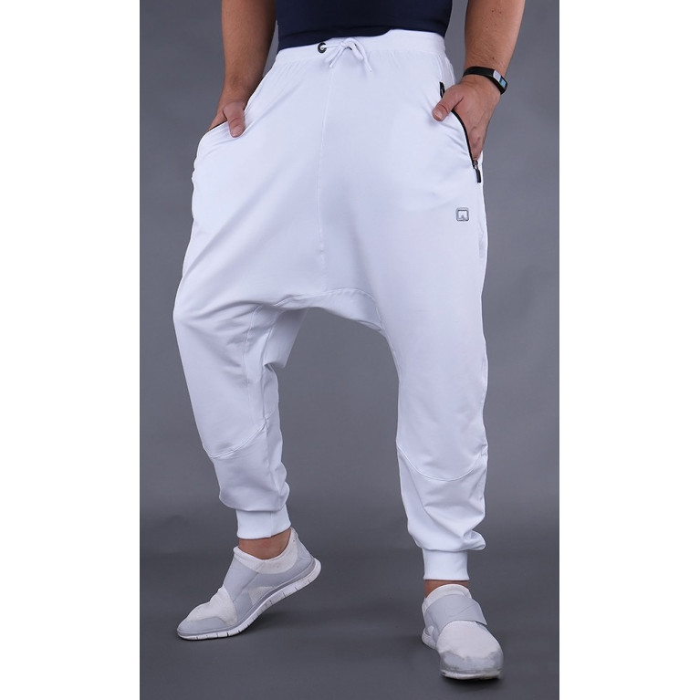 Sarouel Jogging Blanc Qaba'il : Athletik