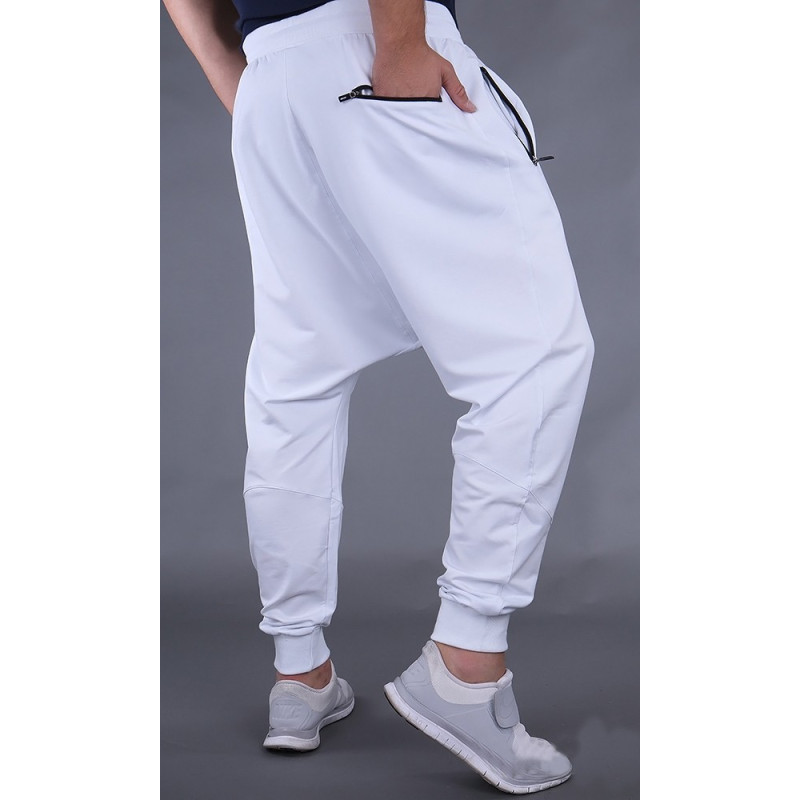 Sarouel Jogging Blanc Qaba'il : Athletik