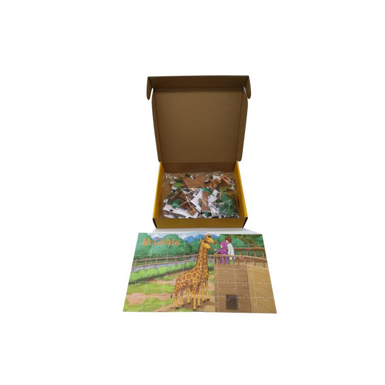 Puzzle Grand Format - la Girafe - 48 Pièces - Muslim Kid - 3 ans+ 