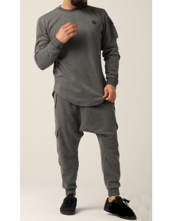 Ensemble Sarouel et Haut Anthracite, Survêtement Qaba'il : Sniper Ensemble Sarouel et Haut Anthracite, Survêtement Qaba'il : Sniper