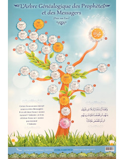 Poster : Arbre Généalogique des Prophètes et des Messagers - Arabe - Français - Edition Sana