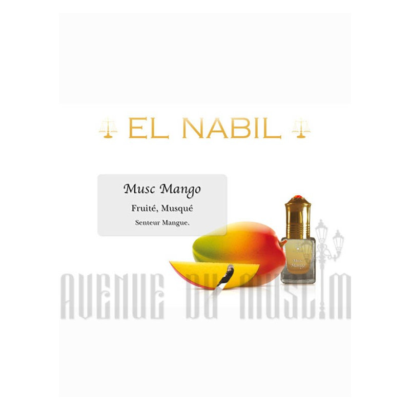 Musc Mango 5 ml - Saudi Perfumes - Sans Alcool - El Nabil