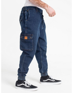 Saroual Coupe Pantalon Jeans Cargo Bleu Foncé - DC Jeans