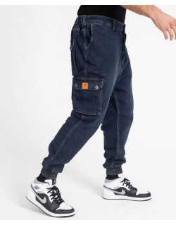 Saroual Coupe Pantalon Jeans Cargo Bleu Dirty - DC Jeans